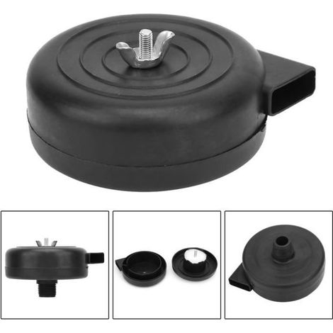 Silencieux de compresseur d\'air en plastique 1/2PT - Noir - Élimine le bruit aérodynamique (1/4)