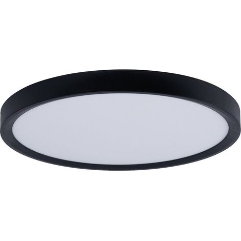 Plafonnier LED rond CCT 24W - IP40 - Noir