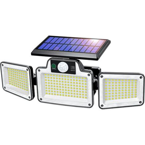 Outdoor Security Floodlight with Motion Sensor, Solar Powered, IP65 Waterproof Rating, (1/5)