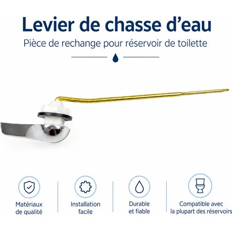 Poignée levier de chasse d'eau WC bouton de déclenchement mécanisme sanitaire réservoir toilettes levier modèle 6 JT-BH5034 – Livraison gratuite