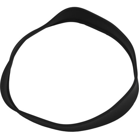 Guide de coupe de cheveux lavable en silicone noir pour une meilleure efficacité et une coupe de nuque efficace à domicile (1/5)