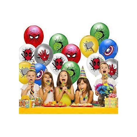 24 Superhelden-Luftballons, geeignet für Superhelden-Mottodekorationen auf Kindergeburtstagen und für Partydekorationen zu Hause. (1/5)