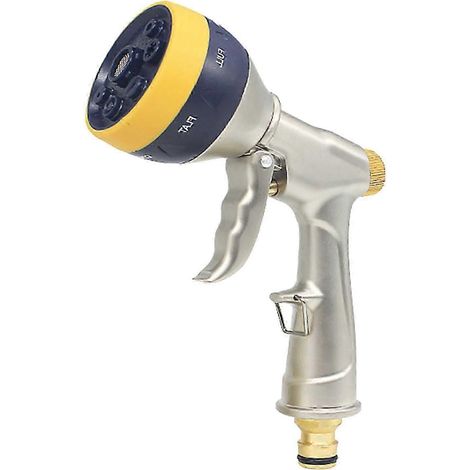 Garden Hose Nozzle with 7 Watering Patterns Water Spray Nozzle High Pressure (1/4)