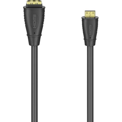 Hama 00205167 HDMI Cavo adattatore [1x Presa HDMI - 1x Spina Mini-HDMI] Nero 10 cm