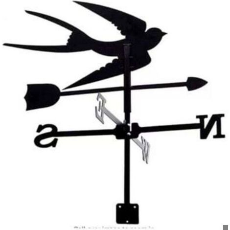 LaBlanc - Girouette Hirondelle, girouette de décoration, kit d'indicateurs de Direction du Vent exté (1/5)