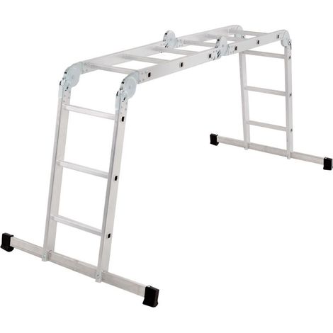 Leiter mit Plattform Strend Pro, Aluminium, Gelenk, 4x3, 4in1, max. 150 kg (1/3)