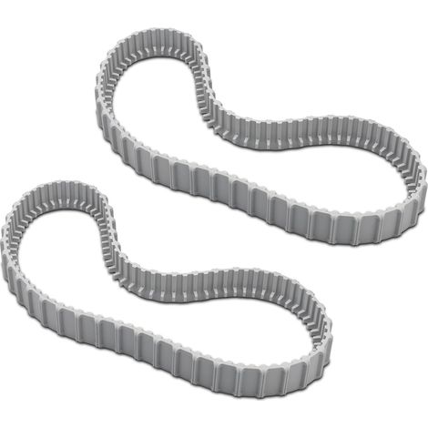 Maytronics Dolphin – Chenilles de remplacement grises pour robot de piscine – Lot de 2 pièces – Compatible avec modèles E et T – 9983152R2 (1/5)