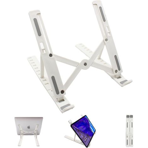 Support réglable pour ordinateur portable, support à hauteur réglable pour une utilisation sur ordinateur de bureau et portable (1/4)