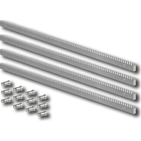 Crémaillère module 4 en acier galvanisé 30x12 - 4 mètres - crem30x12 4 (1/2)