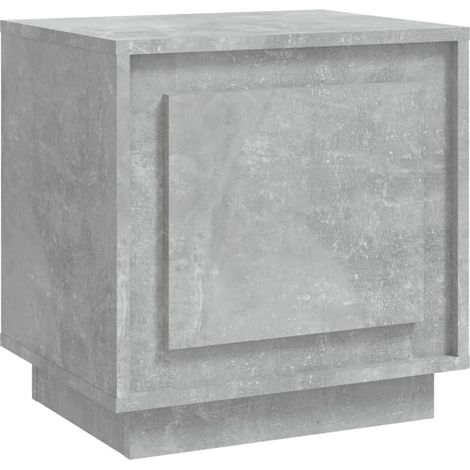 Comodino con vano con anta 44 x 35 x 45 cm multistrato grigio DEC034041