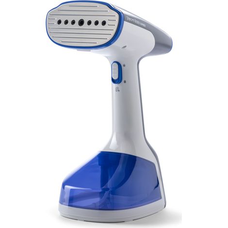Imetec Steam Easy Express, ferro da stiro portatile verticale, piastra acciao, pronto in 30pollicipollici, tasto erogazione vapore continuo, vapore continuo 25-30 g, serbatoio 250 ml, 1500 W