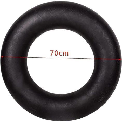 Bouée gonflable pour rivière et neige, pneu épais et robuste, idéale pour fermer une piscine ou pour le ski nautique en hiver, 70 cm. (1/4)