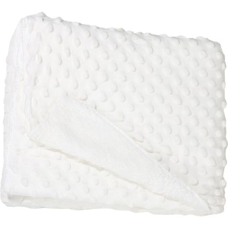 Babydecke, leichte, wärmende Babydecke für Neugeborene, superweiche, flauschige Decke für Neugeborene, weiß (1/5)