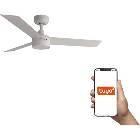 Faro Cruiser Ventilateur de plafond intelligent LED Cruiser 106 cm, blanc mat, CCT (1/4)
