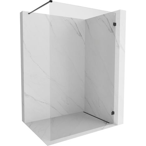 Mexen Lunar Duschwand Walk-in rechts 60 x 200 cm, transparent 8 mm, schwarz - 830-060-000-70-00-P (1/5)