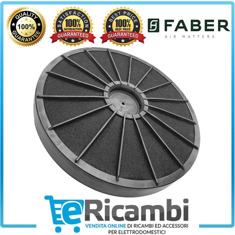 Filtro Cappa ai Carboni Attivi Foro Centrale Ø 23,3 cm Faber Ariston Flaminia (1/4)