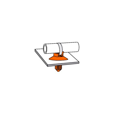 Embase pour Lanière 6.6 mm Trou 6.5 Ancre Pom Naturel 014 130 000 (1/2)