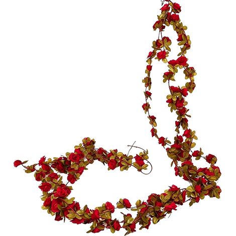 3 Pièces 2,45 M Guirlande Fleurs Artificielles Guirlande de (1/5)