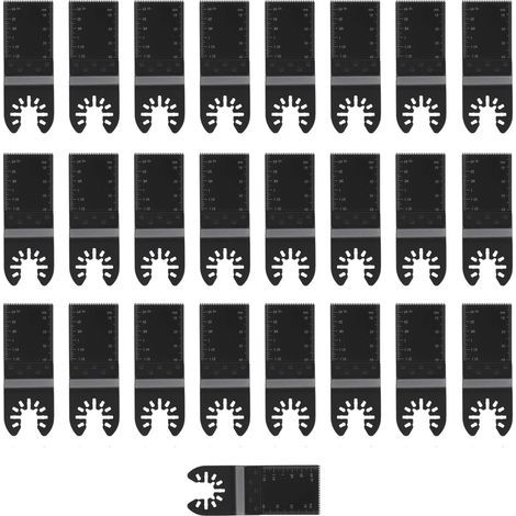 25 pièces Lames de Scie Multifonctionnelles HCS pour Coupe de Précision, Outil Oscillant (1/5)