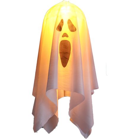 Guirnalda de luces LED de fantasmas de Halloween para colgar en la ventana, decoración de jardín y fiestas (1/5)