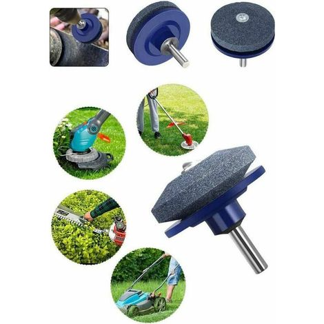 Aiguiseur de Lame pour Tondeuse à Gazon Tondeuse à Gazon pour Jardin Grinder Aiguiseur de Pierre pour kit de réparation pour perceuse à Colonne, kit de 4