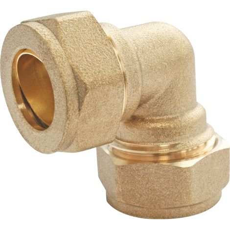 SOMATHERM FOR YOU - 90 ° Gomito pari a ottone di compressione, per Ø12 tubo di rame (1/2)