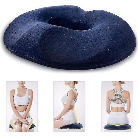 Coussin Coccyx Anti-Hémorroïdes - Soulagement Douleur, Traitement Hémorroïde, Plaie de Lit, Oreiller Confortable (1/5)