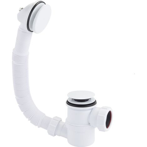 McAlpine Bath Trap& Overflow Assembly - Gloss White (1/2)