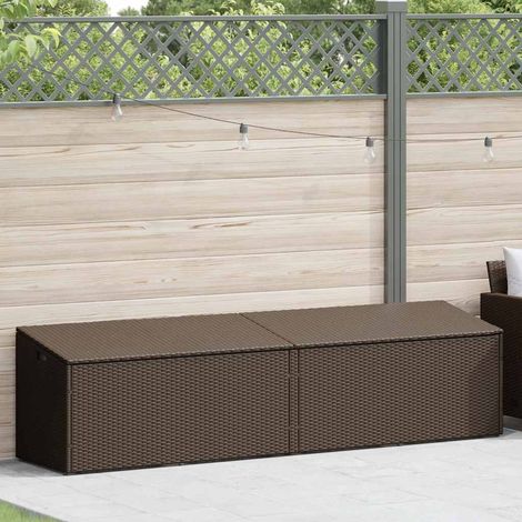 Maison Exclusive - Baule da Giardino Marrone 220x50x58 cm in Polyrattan