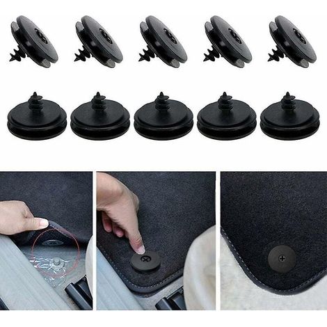 lot De 10 Clips De Fixation Pour Tapis De Voiture Antidrapants Fixes (1/5)