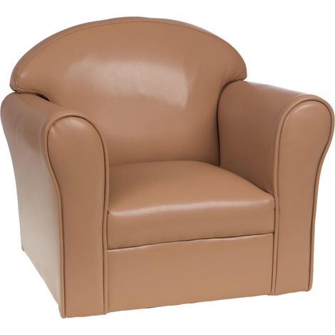 Amadeus - Fauteuil Club enfant taupe (1/2)