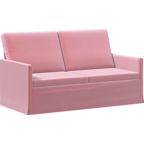 2-Sitzer Sofa Rosa 150 x 81 x 82 cm Samt (V) vidaXL (1/5)