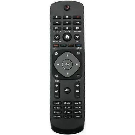 Télécommande universelle pour téléviseur Philips, télécommande de remplacement idéale pour téléviseur Philips, télécommande pour téléviseur - Noire, RM-L1225 (1/4)