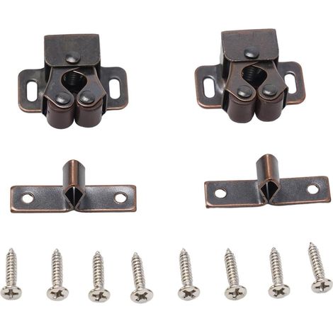 Ferme-porte tactile pour porte de placard avec mécanisme à double (1/5)