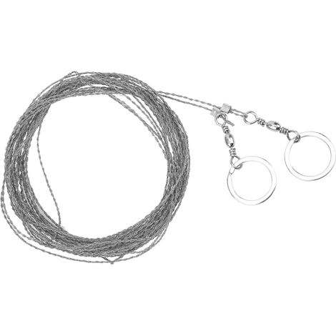 Scie à chantourner portable d'extérieur avec fil d'acier de 10 m, scie universelle en acier inoxydable pour la survie en milieu sauvage (1/5)