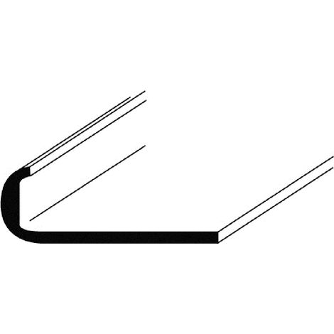 Aluminium Abschluss-Profil 1mm Stärke, Flach, Profil, Winkel, natur eloxiert 25x1mm 1 Meter (1/2)