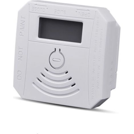 Rilevatore di gas, rilevatore combinato di monossido di carbonio e fumo, rilevatore di CO a batteria con display a LED, luce lampeggiante, allarme acustico, sequenza di avviso acustico