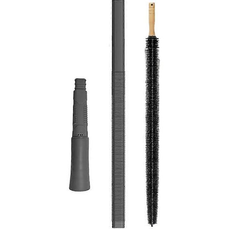 Kit de nettoyage amélioré pour tuyau d'évacuation de sèche-linge : comprend un embout aspirateur pour peluches de sèche-linge, des outils universels pour tuyau d'aspirateur et un déboucheur de tuyau. (1/5)