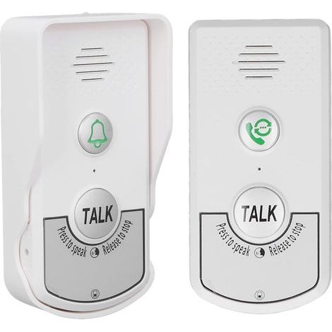 Wireless Intercom Doorbell, 1V 1 Two-Way Electronic Chime, Waterproof, with Indicator Light (1/5)
