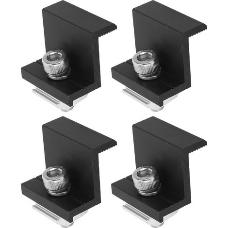 12 Stück PV-Solarpanel-Endklemmen aus Aluminiumlegierung, Photovoltaik-Solarmontage-Z-Halterungsklemme für landwirtschaftliche Betriebe, 40 mm / 1,57 Zoll (1/5)