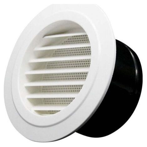 Bouche de ventilation Ø75mm – Grille de protection – Plastique ABS – Évent intérieur/extérieur pour espaces confinés (1/5)