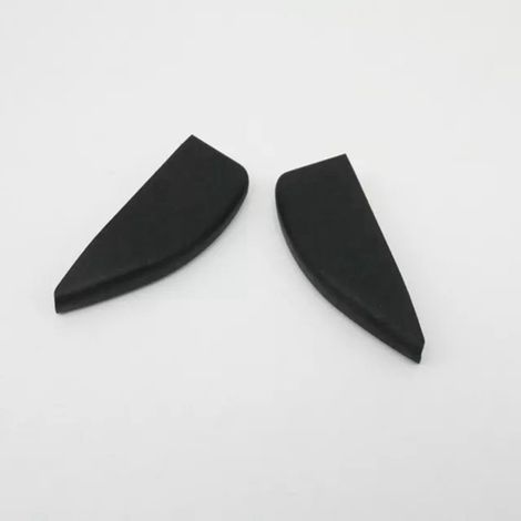Paar, Farbe: schwarz, Material: Kunststoff, dreieckige Sonnenblendenclips für die hintere Tür, kompatibel mit Mercedes. (1/5)