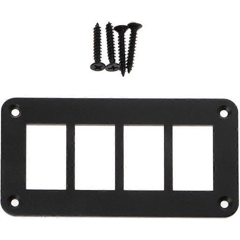 Kfz-, Schiffs- oder Boots-Wippschalterpanel aus Aluminiumlegierung mit 2/3/4/6-Wege-Schaltergehäusehalterung (1/5)