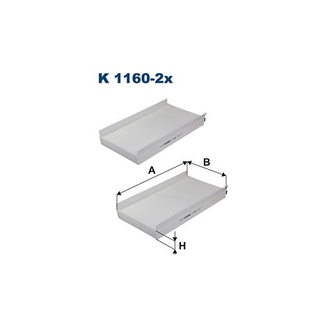 Filtro abitacolo K1160-2X