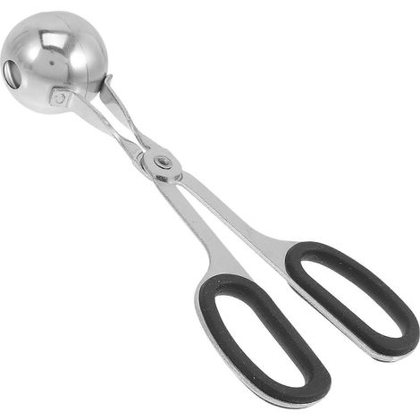 Pince à boulettes de viande en acier inoxydable, outil pour boulettes de poisson et de riz-17x8CM-Black (1/3)