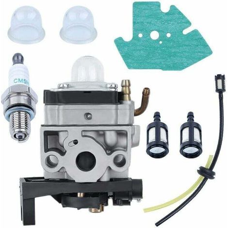 Carburateur pour moteurs de débroussailleuses Honda GT22 GX31 FG100 TB26TB 140/139F GX35 . Comprend un tuyau, un joint, une bougie et un filtre à carburant. Ce kit de remplacement comprend : (1/4)