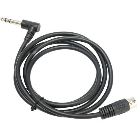 Câble MIDI 5 broches 6.35mm mâle à DIN droit 1.5 mètre pour équipement audio (1/5)