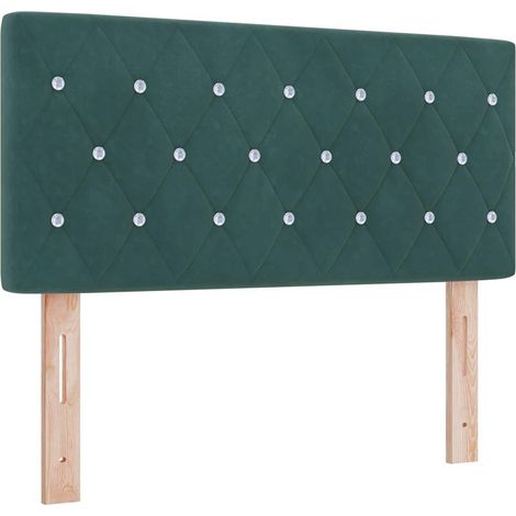 Maison Exclusive - Cabecero LED con tiras LED Verde oscuro 100 cm