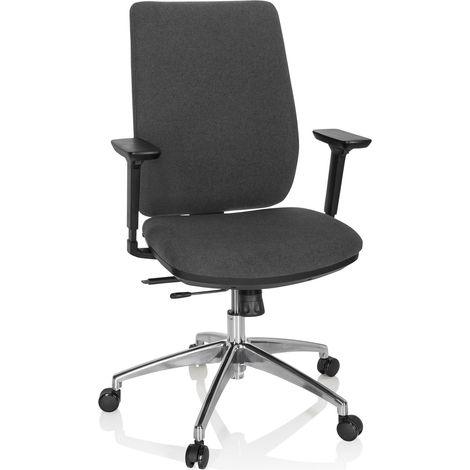 Bürostuhl / Drehstuhl INTEGRIO I Stoff dunkelgrau hjh OFFICE