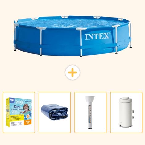 Intex Piscine Tubulaire Ronde - 366x76 cm - 5-pièces  S10 (1/5)